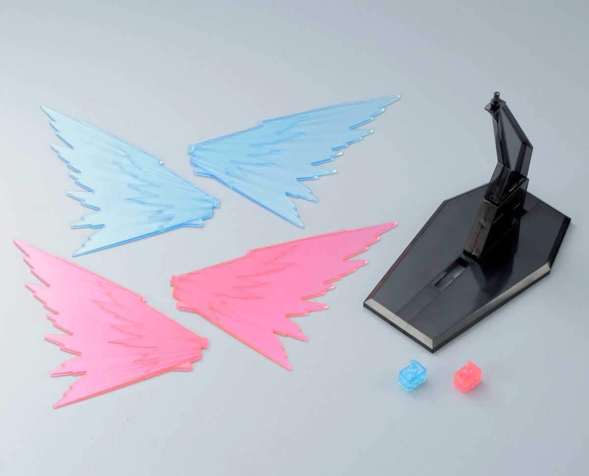 HGUC V2 Gundam Wings of Light effect parts and stand - Bandai