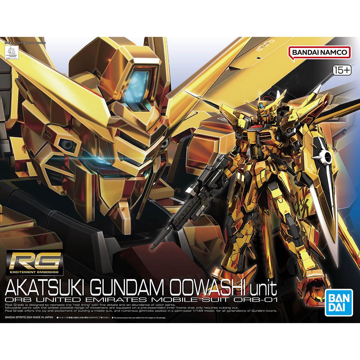 RG 1/144 41 ORB-01 Akatsuki Gundam (Oowashi Unit) - Collector Life - Bandai