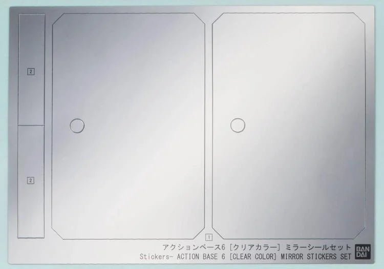 Action Base 6 (Clear Color) Mirror Sticker Set - Collector Life - Bandai