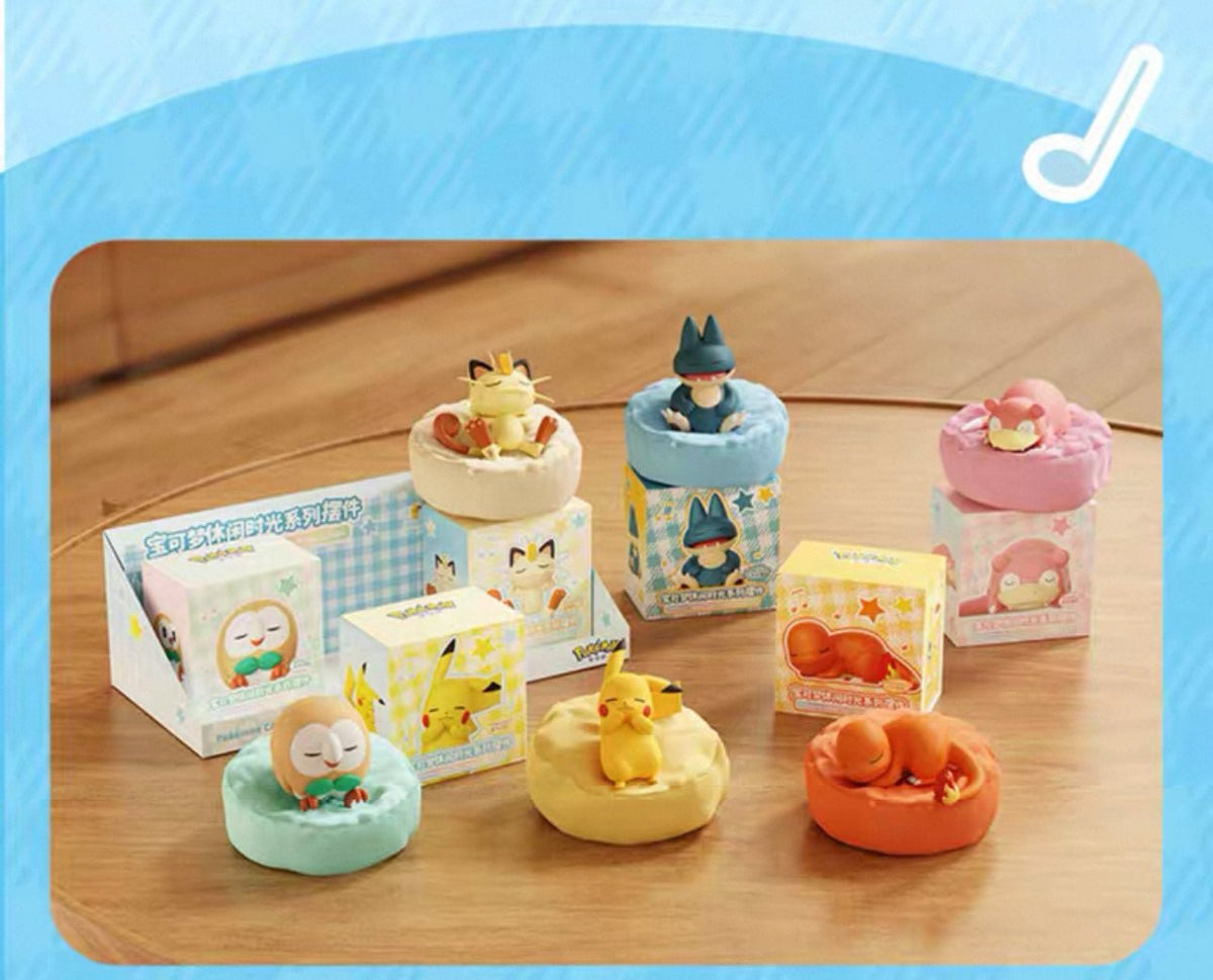 Langbowang Pokémon Casual Time Series Sleeping Figures - Collector Life - Langbowang