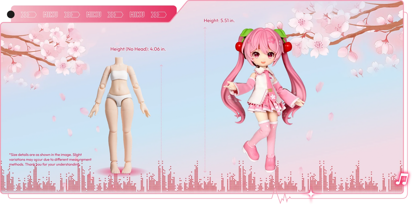 Blokees DaaLaMode Series - Sakura Miku - Collector Life - Blokees