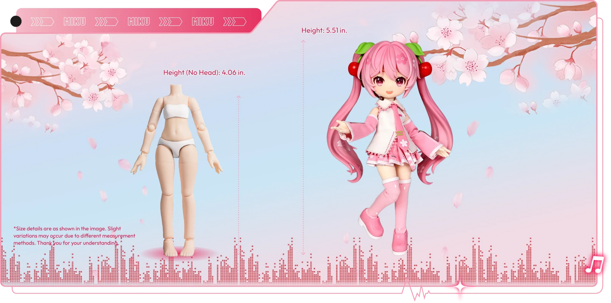 Blokees DaaLaMode Series - Sakura Miku - Collector Life - Blokees