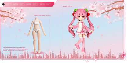 Blokees DaaLaMode Series - Sakura Miku - Collector Life - Blokees