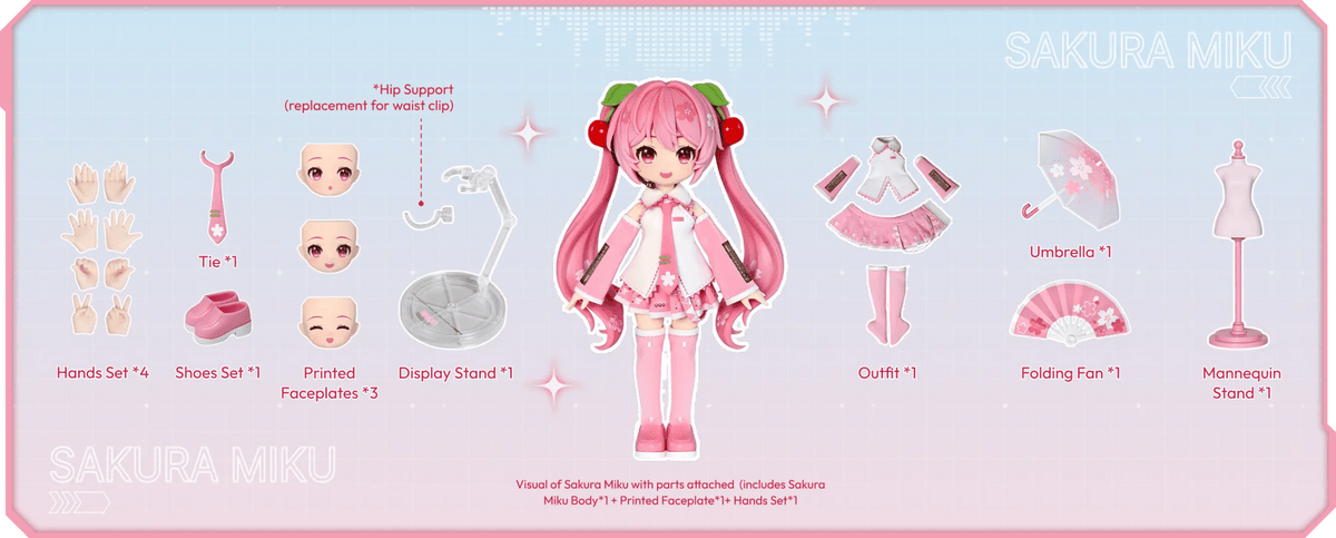 Blokees DaaLaMode Series - Sakura Miku - Collector Life - Blokees