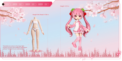 Blokees DaaLaMode Series - Sakura Miku - Collector Life - Blokees