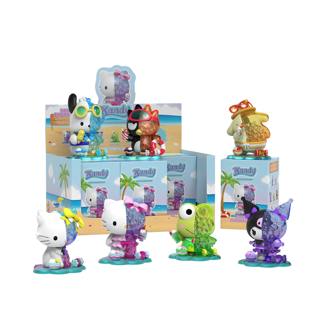 Kandy x Sanrio Sea Breeze Series blind box and tray with full lineup - Collector Life - Mighty Jaxx