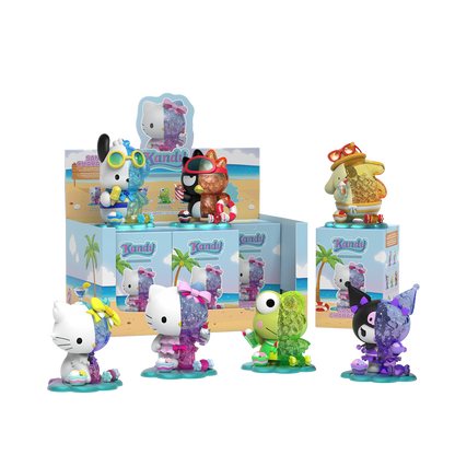 Kandy x Sanrio Sea Breeze Series blind box and tray with full lineup - Collector Life - Mighty Jaxx