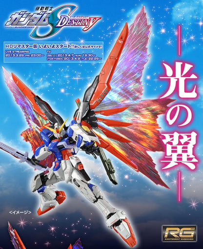 RG Destiny Gundam Wing of Light effect unit box art
