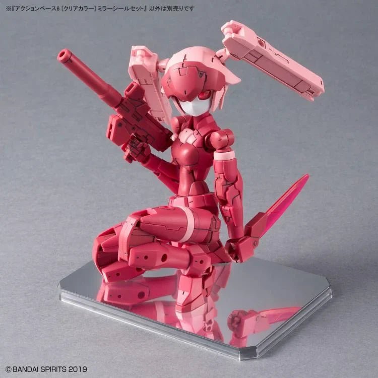 Action Base 6 (Clear Color) Mirror Sticker Set - Collector Life - Bandai