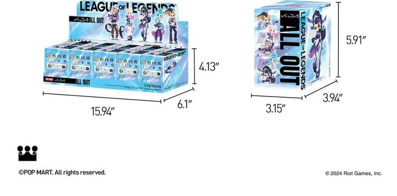 Popmart League of Legends K/DA ALL OUT Series Blind Boxes - Collector Life - Popmart